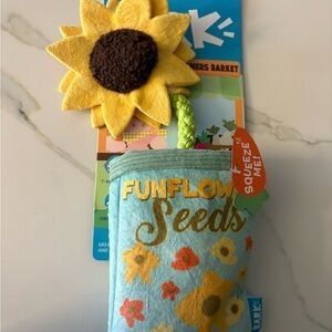 BARK Funflower Seeds Dog Plush Toy, Medium
